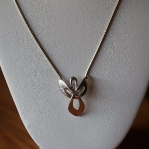Vintage Carolyn Pollack Relios Sterling Silver Angel Necklace